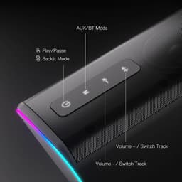 Redragon Connie RGB Gaming Speaker Stereo Desktop Sound - GS814 (Black) — photo 4