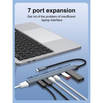 Ldnio 7 Ports USB 3.0 Hub ULTRA-SLIM Data USB Hub - DS-87C 2