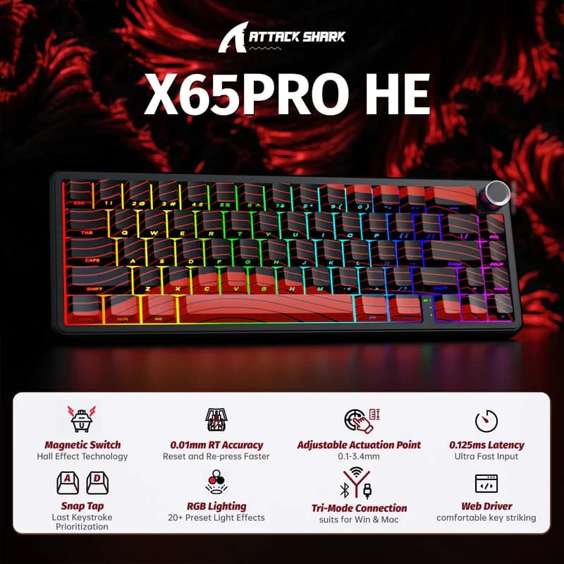 Attack Shark X65 Pro He Magnetic Switch Keyboard 2