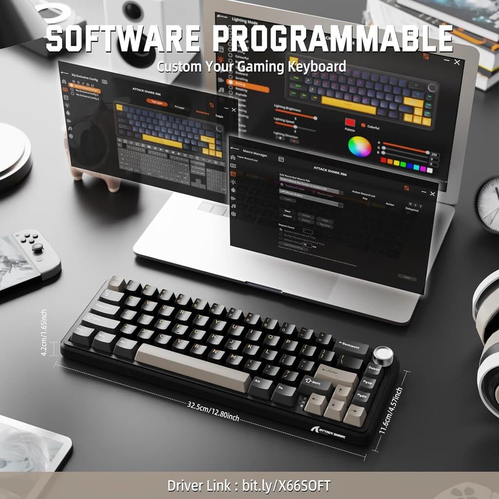 Attack Shark X66 Mechanical Gaming Keyboard 9