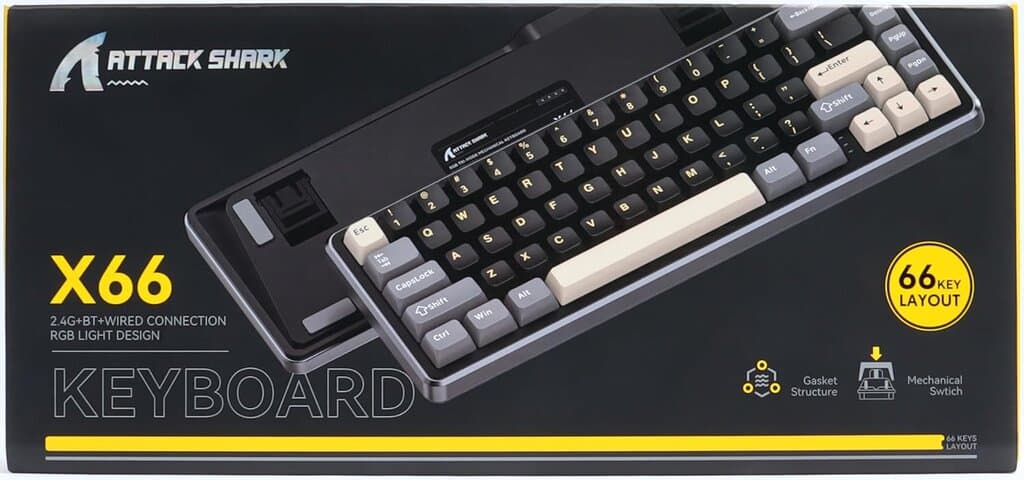 Attack Shark X66 Mechanical Gaming Keyboard 10