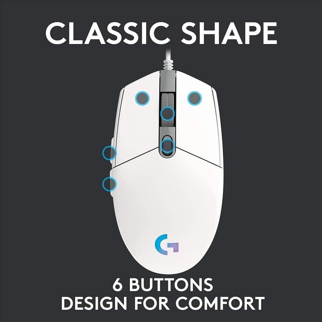 Logitech G102 LIGHTSYNC Gaming Mouse 5