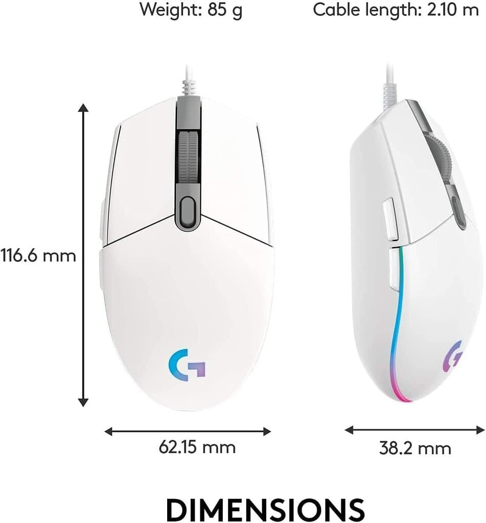 Logitech G102 LIGHTSYNC Gaming Mouse 8