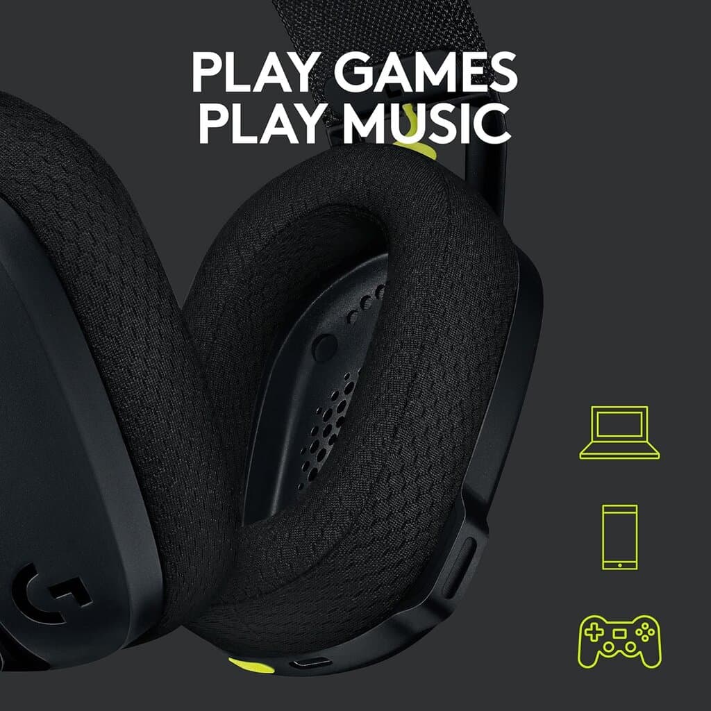 Logitech G435 Lightspeed Wireless Gaming Headset (Black) 8