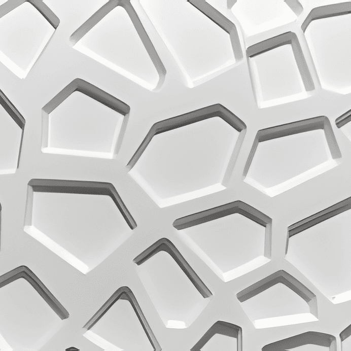 3D Wall Panels - D067 (Matte White) 1