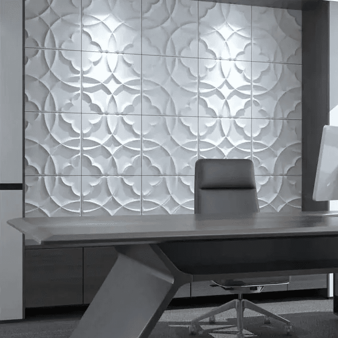 3D Wall Panels - D149 (Matte White) 2