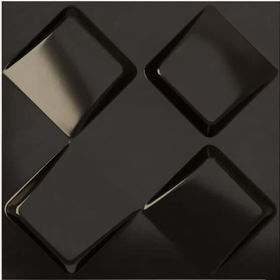 3D Wall Panels - D131 (Matte Black) 1