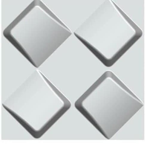 3D Wall Panels - D131 (Matte White) 1