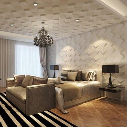 3D Wall Panels - D131 (Matte White) 2