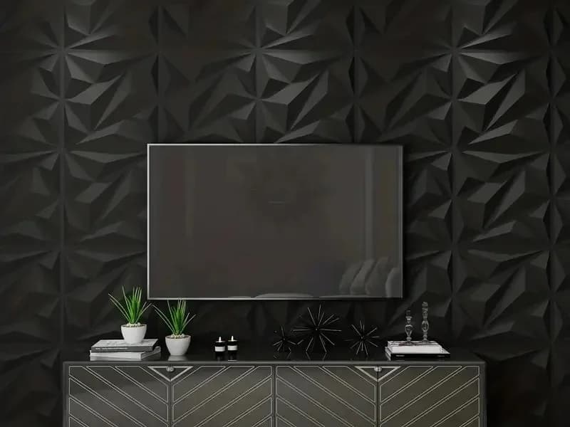3D Wall Panels - D137 (Black) 1