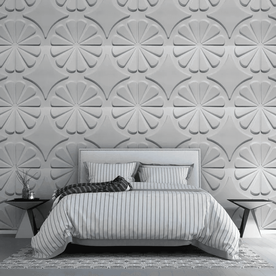 3D Wall Panels - D96 (White) 2