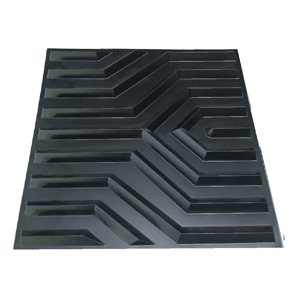 3D Wall Panels - D123 (Matte Black) 1