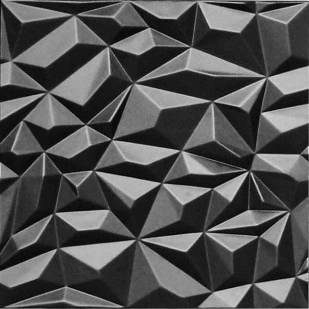 3D Wall Panels - D101 (Matte Black) 1