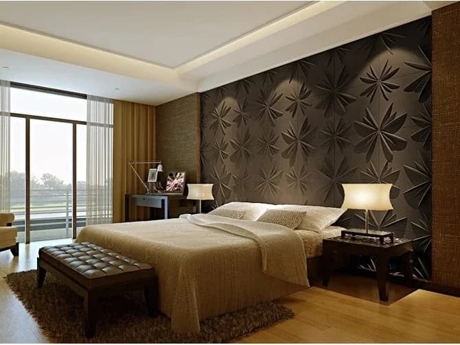 ألواح الحائط ثلاثية الأبعاد - D056 (أسود مطفي) — photo 2