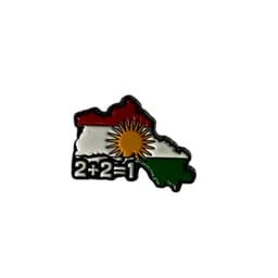 Kurdistan Map 2+2=1 Sticker — photo 1