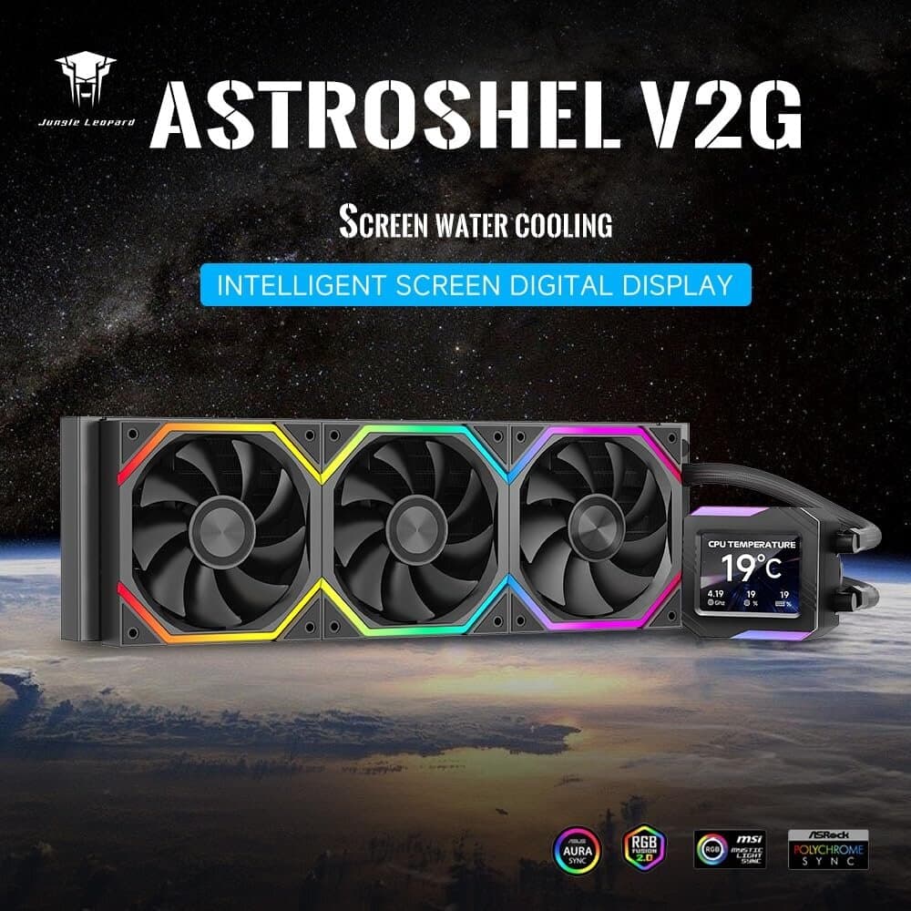 Jungle Leopard Astroshel V2G 360 ARGB Water Cooling (Black) 2