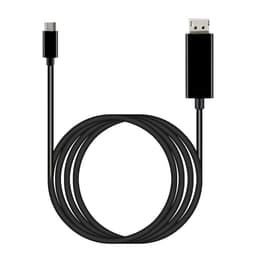 كابل USB-C للشاشة مع شحن USB، ٢ متر متوافق مع Thunderbolt 3 (رمادي) — photo 1