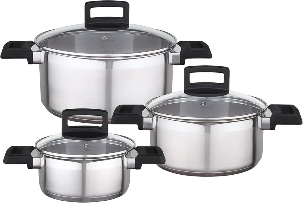 GSW Stahlwaren GmbH Cooking Pot Set 3 Pieces 1