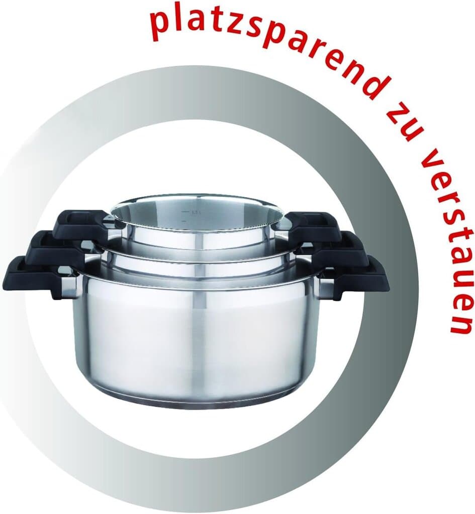 GSW Stahlwaren GmbH Cooking Pot Set 3 Pieces 2