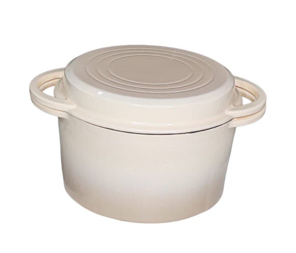 GSW Lidl Cast Iron Cooking Pot 20 cm (White) 1