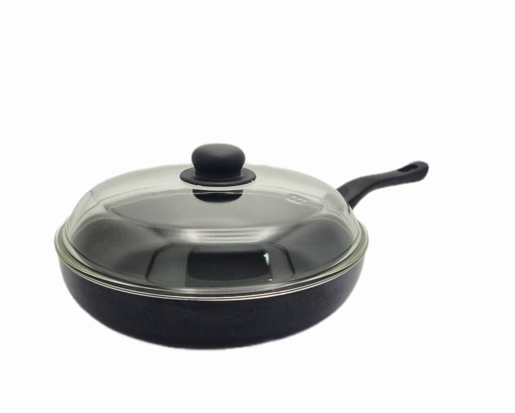 GSW Titan Fry Pan with Glass Lid 28 cm 1