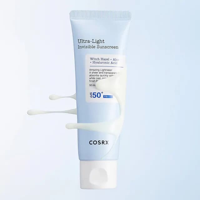 COSRX Ultra-Light Invisible Sunscreen 50ml -  Sheer Hydrating Daily Sun Protection 2