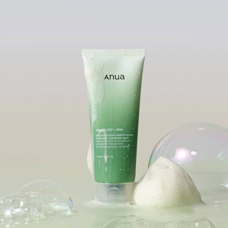 Anua Heartleaf + BHA Pore Deep Cleansing Foam (150ml) -  Daily Korean Cleanser 1