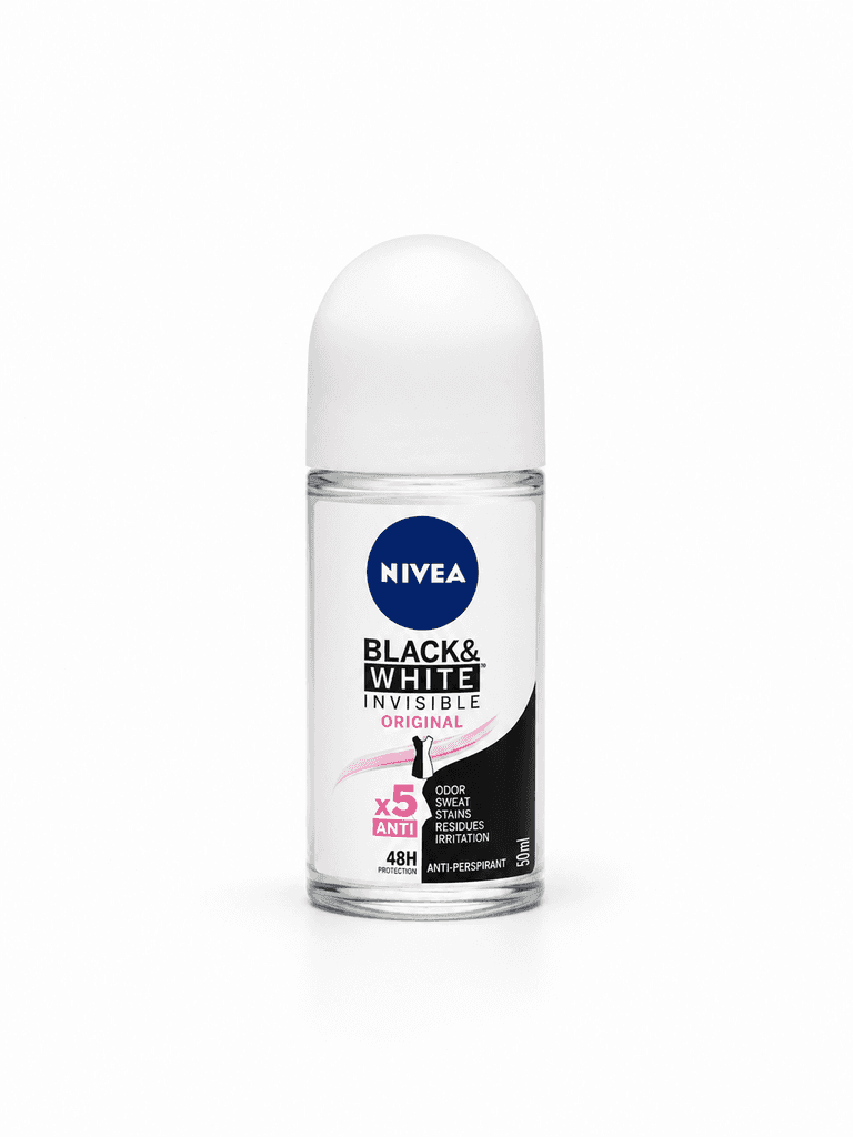 Nivea Black & White Invisible Original Anti-perspirant Deodorant Roll-On -  (50ml) 1