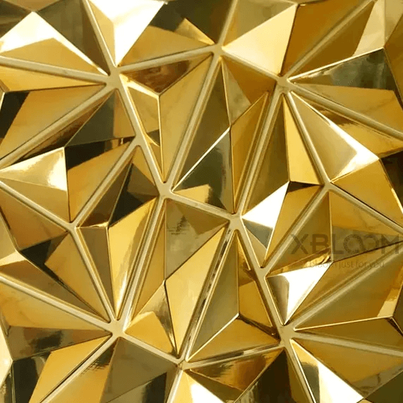 3D Wall Panels - D099 (Champagne Gold) 1
