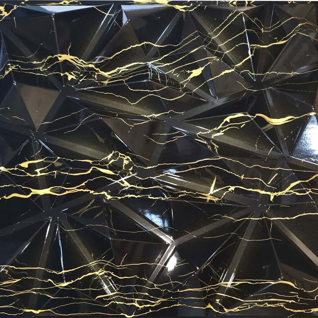 3D Wall Panels - D099 (Black Marble) 1