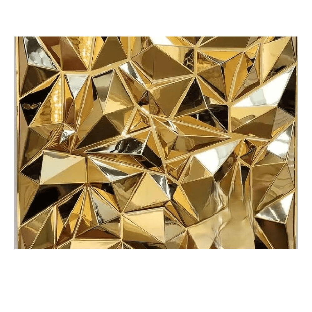 3D Wall Panels - D099 (Electroplating Bright Gold) 1