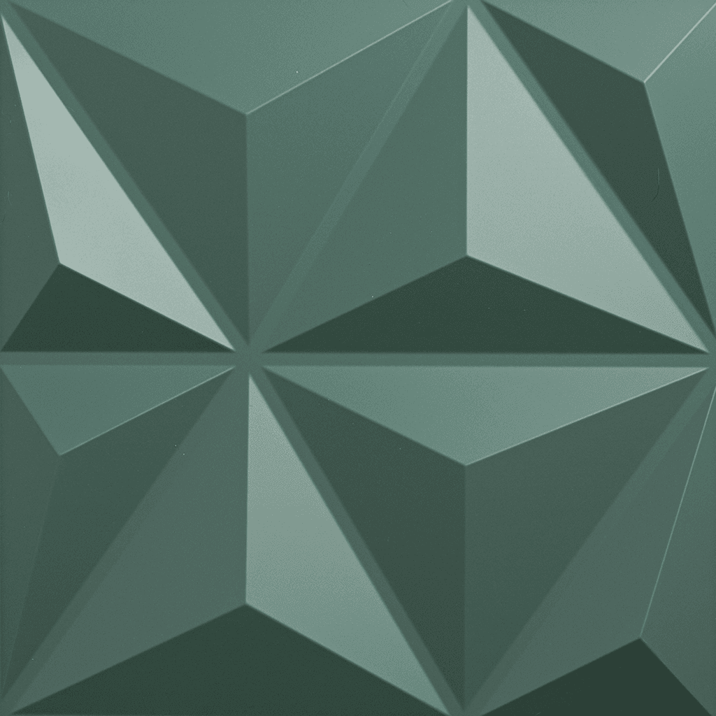3D Wall Panels - D099 (Dark Green) 1