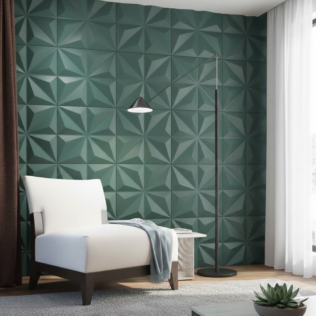 3D Wall Panels - D099 (Dark Green) 3