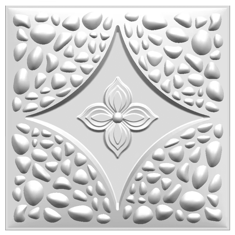3D Wall Panels - D183 (Matte White) 1