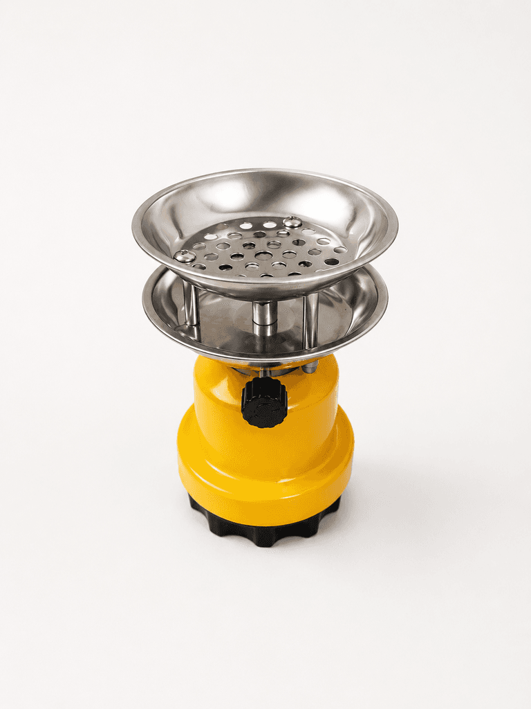 Portable Camping Gas Stove - High-Efficiency Outdoor Cooking Burner, Yellow (S) 2