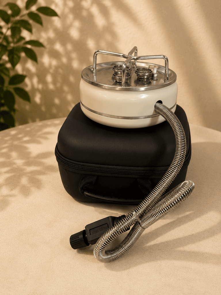 Compact Portable Camping Gas Stove - Light Brown (S) 2