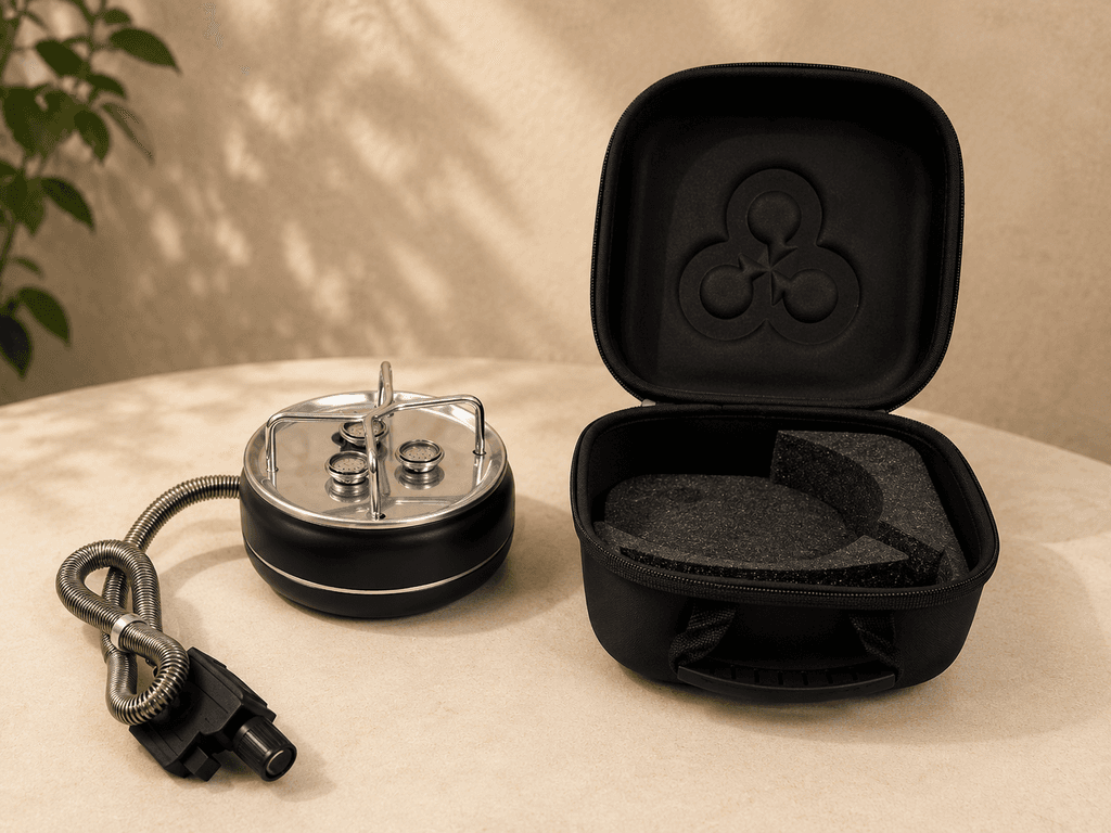Compact Portable Camping Gas Stove - Black (S) 1