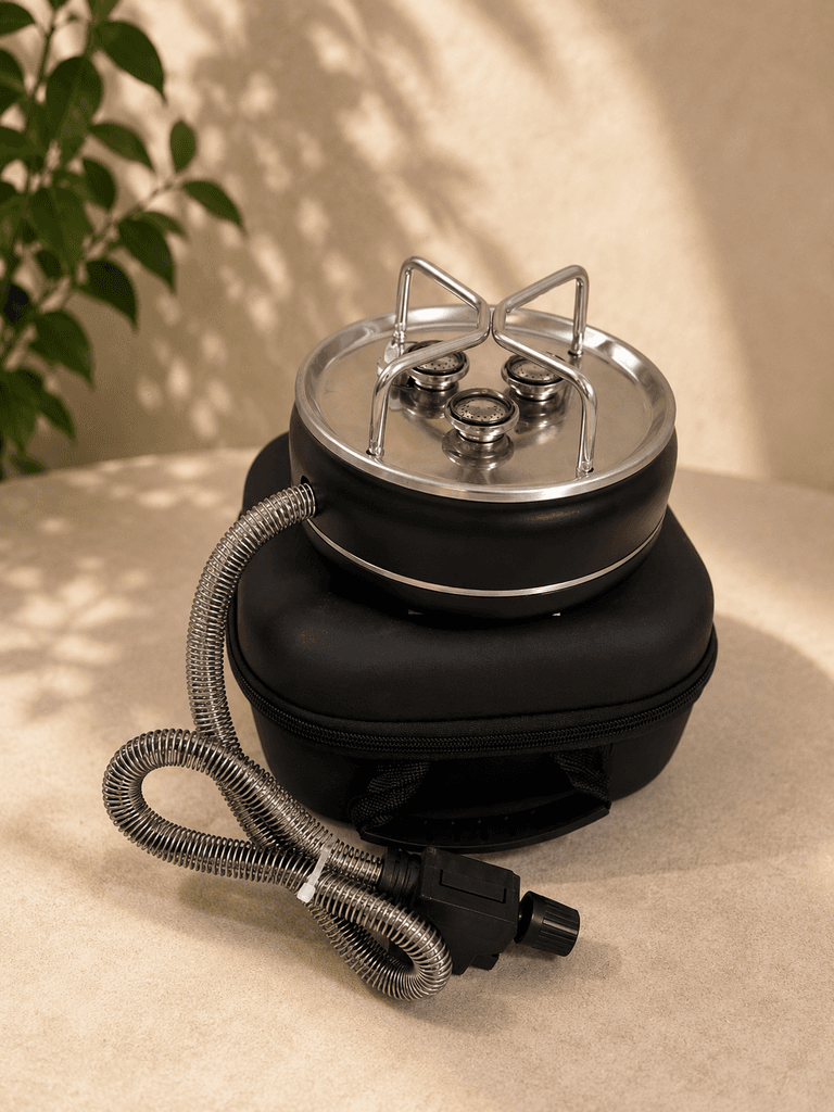Compact Portable Camping Gas Stove - Black (S) 2