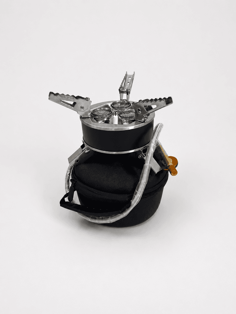 Portable Camping Gas Stove - Compact Outdoor Burner (Black, Size S) 1