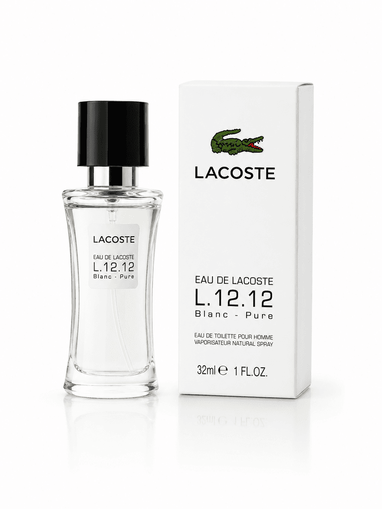Lacoste L.12.12 Blanc Pure Eau de Toilette for Men, (Copy) - Travel Size 32ml 1