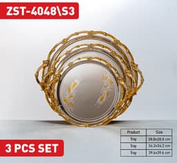 صينية خدمات زيو - ZST-4048\S3 (فضي/ذهبي) — photo 1