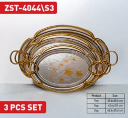 Zio Service Tray - ZST-4044\S3 (Silver/Gold) — photo 1