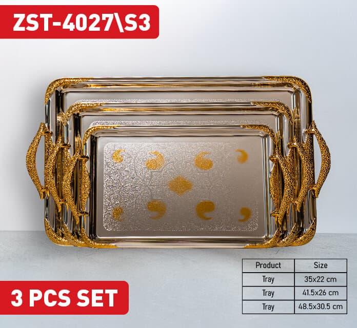 تەبەقی خزمەتگوزاری زیو - ZST-4027\S3 (زیوی/ئاڵتوونی)