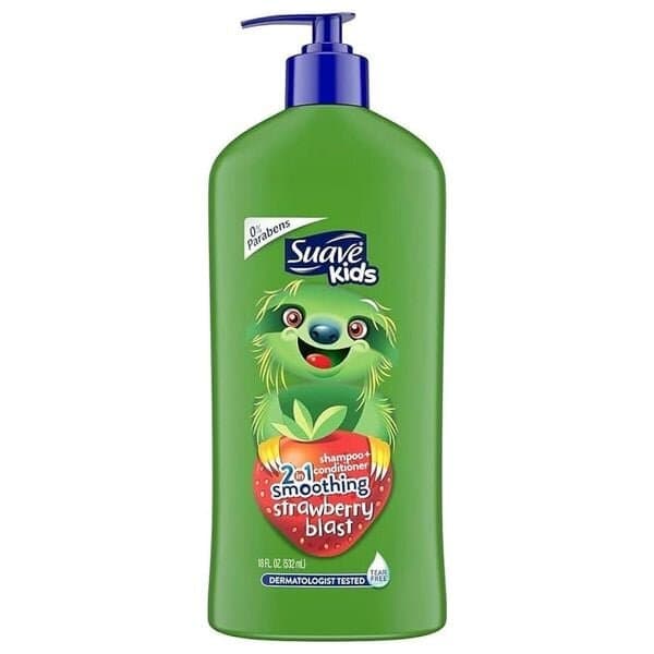 Kids 2 In 1 Smoothing Strawberry Shampoo & Conditioner - Suave - 532ml