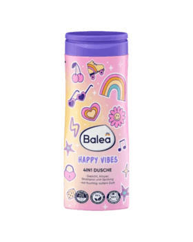 Balea Children's Shower Gel, Shampoo & Conditioner 4in1 Happy Vibes - 300ml