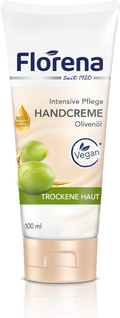 Florena Hand Cream Olive Oil Vegan - 100ml