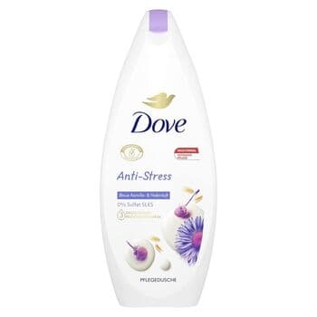 Dove Shower Gel Anti-Stress Shower Bath with Triple Moisture Complex for Stressed and Dry Skin - 250ml