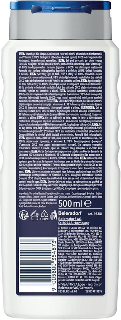Nivea Men Sensitive Pro Ultra-Calming Shower Gel - 500ml — photo 2