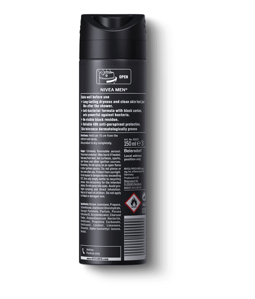 Nivea MEN Deep Anti-perspirant Spray - 150ml 2