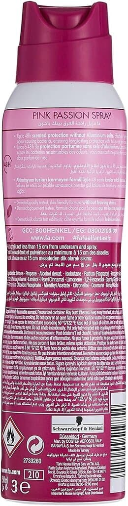 Fa Deospray Pink Passion - 150ml 2